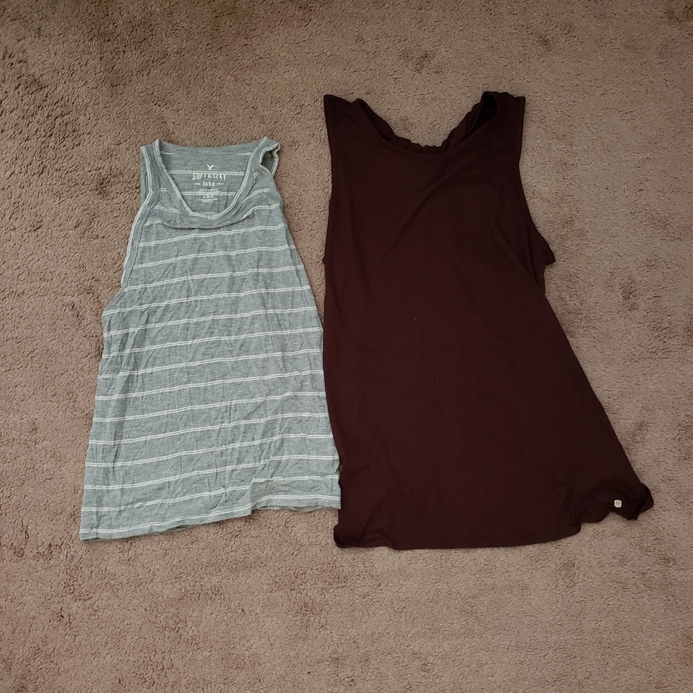 LOT 2 American eagle Fabletics Tanks Sz M